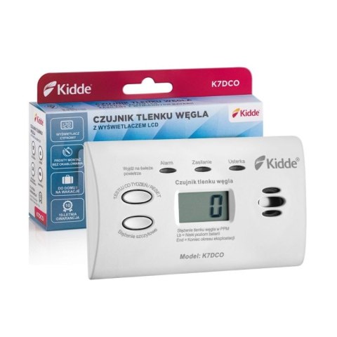 Czujnik tlenku węgla z wyświetl. LCD K7DCO Kidde Kidde