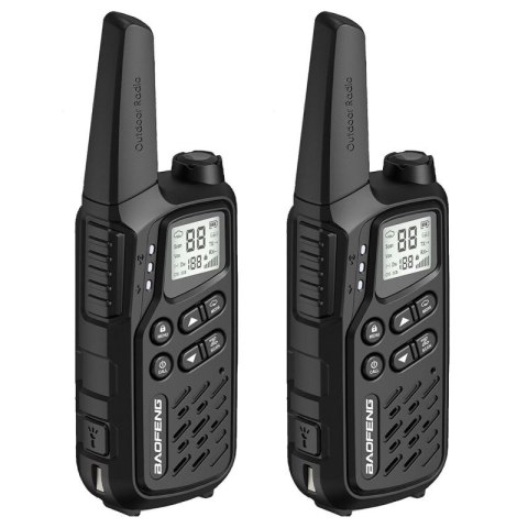Krótkofalówka Baofeng BF-T25E czarna, 2 sztuki BAOFENG