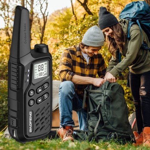 Krótkofalówka Baofeng BF-T25E czarna, 2 sztuki BAOFENG