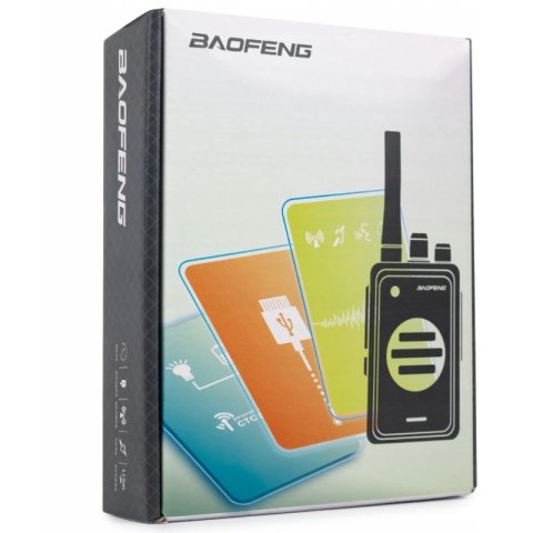 Krótkofalówka Baofeng BF-T25E czarna, 2 sztuki BAOFENG