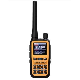Krótkofalówka Baofeng UV-5R EU MINI USB-C Bluetooth VHF UHF Pasmo Lotnicze Orange (antena 15cm) BAOFENG