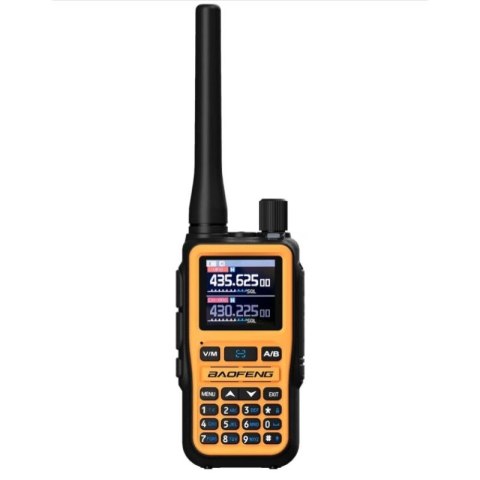 Krótkofalówka Baofeng UV-5R EU MINI USB-C Bluetooth VHF UHF Pasmo Lotnicze Orange (antena 15cm) BAOFENG