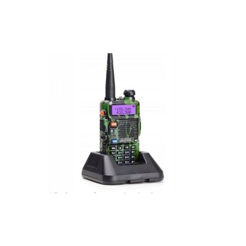 Krótkofalówka Baofeng UV-5R HTQ 1800mAh Camo, Radiotelefon Walkie Talkie Skaner Kamuflaż BAOFENG