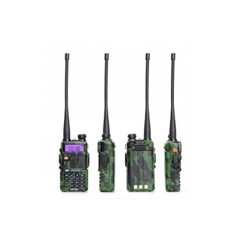 Krótkofalówka Baofeng UV-5R HTQ 1800mAh Camo, Radiotelefon Walkie Talkie Skaner Kamuflaż BAOFENG