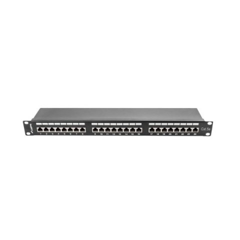 Patch panel Lanberg PPS5-1024-B (1U; kat. 5e; 24xRJ-45) Lanberg