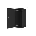 LANBERG SZAFA WISZĄCA RACK 10" 12U 280X310 CZARNA, DRZWI METALOWE (FLAT PACK) WF10-2312-00B Lanberg