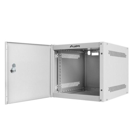 LANBERG SZAFA WISZĄCA RACK 10" 4U 280X310 SZARA, DRZWI METALOWE (FLAT PACK) WF10-2304-00S Lanberg