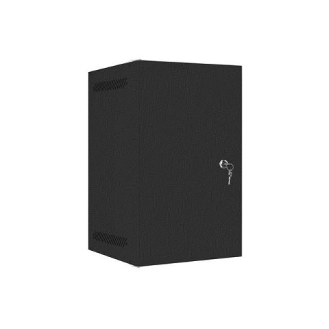 LANBERG SZAFA WISZĄCA RACK 10" 9U 280X310 CZARNA, DRZWI METALOWE (FLAT PACK) WF10-2309-00B Lanberg