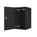 LANBERG SZAFA WISZĄCA RACK 10" 9U 280X310 CZARNA, DRZWI METALOWE (FLAT PACK) WF10-2309-00B Lanberg
