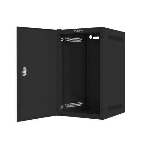 LANBERG SZAFA WISZĄCA RACK 10" 9U 280X310 CZARNA, DRZWI METALOWE (FLAT PACK) WF10-2309-00B Lanberg