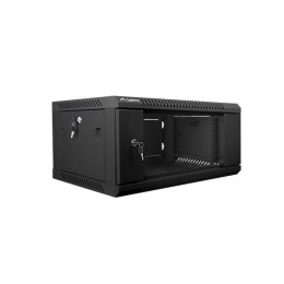Szafa jednosekcyjna Lanberg WF01-6404-10B (4U; 280mm / 600mm / 450 mm; wisząca; Szklane; 19''; kolor czarny) Lanberg