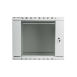 Szafa jednosekcyjna Lanberg WF01-6409-10S (9U; 500mm / 600mm / 450 mm; wisząca; Szklane; 19''; kolor szary) Lanberg