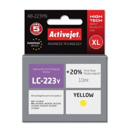 Activejet AB-223YN Tusz (zamiennik Brother LC223Y; Supreme; 10 ml; żółty) Activejet