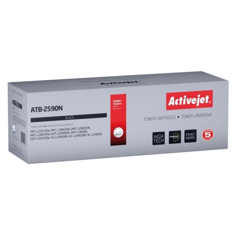 Activejet ATB-2590N Toner (zamiennik Brother TN2590; Supreme; 1200 stron; czarny) Activejet
