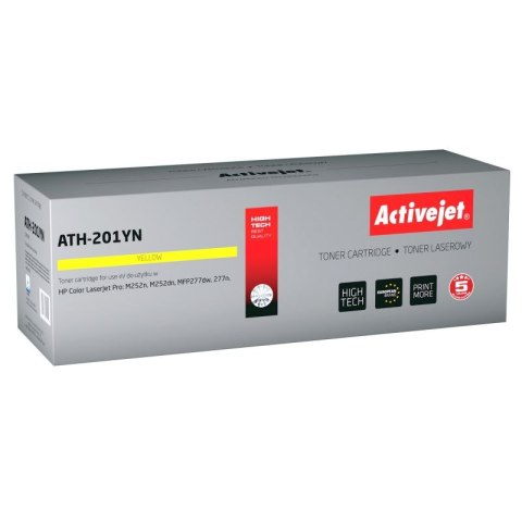 Activejet ATH-201YN Toner (zamiennik HP 201A CF402A; Supreme; 1400 stron; żółty) Activejet