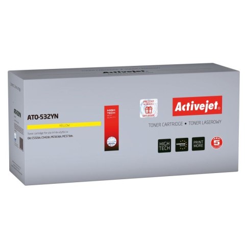 Activejet ATO-532YN Toner (zamiennik OKI 46490401; Supreme; 1500 stron; żółty) Activejet