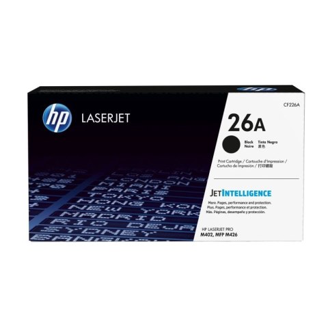 Toner HP czarny HP 26A, HP26A=CF226A, 3100 str. Hewlett-Packard