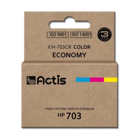ACTIS KH-703CR Tusz (zamiennik HP 703 CD888AE; Standard; 12 ml; kolor) ACTIS
