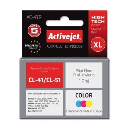 Activejet AC-41R Tusz (zamiennik Canon CL-41; Premium; 18 ml; kolor) Activejet