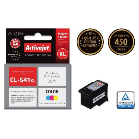 Activejet AC-541RX Tusz (zamiennik Canon CL-541XL; Premium; 18 ml; kolor) Activejet
