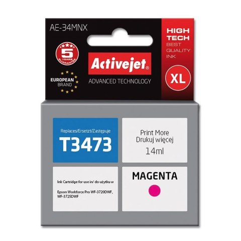 Activejet AE-34MNX Tusz (zamiennik Epson 34XL T3473; Supreme; 14 ml; czerwony) Activejet