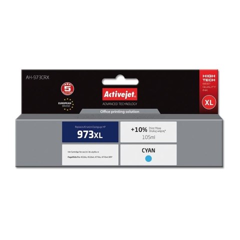Activejet AH-973CRX Tusz (zamiennik HP 973XL F6T81AE; Premium; 105 ml; niebieski) Activejet