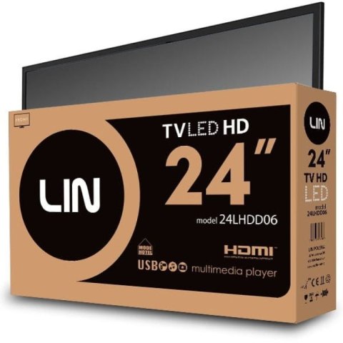 Telewizor Lin 24LHDD06 LED 24'' HD Ready DVB-T2 Czarny LIN