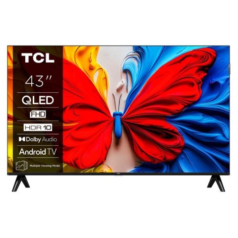Telewizor TCL 43V5C QLED 43" Full HD Android TV Dolby Digital Plus DVB-T2 Czarny TCL