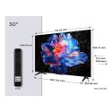 Telewizor TCL 50P69K LED 50'' 4K Ultra HD Google TV Dolby Digital DVB-T2 Czarny TCL