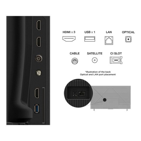 Telewizor TCL 50P69K LED 50'' 4K Ultra HD Google TV Dolby Digital DVB-T2 Czarny TCL