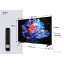 Telewizor TCL 55V6C DLED 55'' 4K Ultra HD Google TV Dolby Atmos DVB-T2 Metaliczny TCL