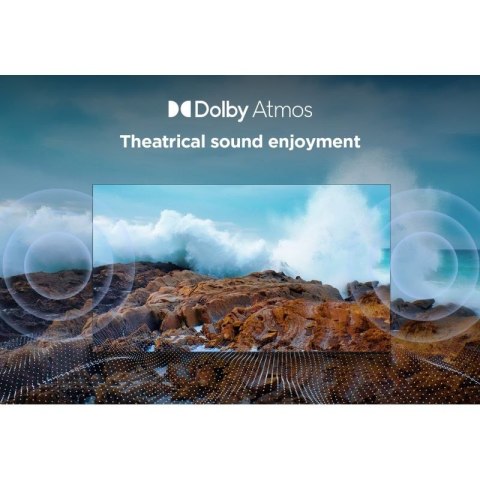 Telewizor TCL 55V6C DLED 55'' 4K Ultra HD Google TV Dolby Atmos DVB-T2 Metaliczny TCL