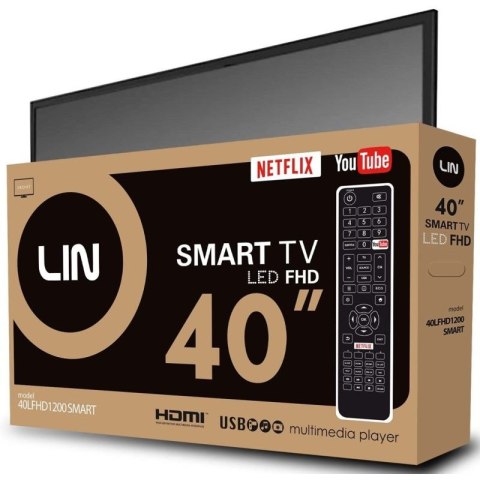 Telewizor TV 40" LIN 40LFHD1200 SMART Full HD DVB-T2 LIN