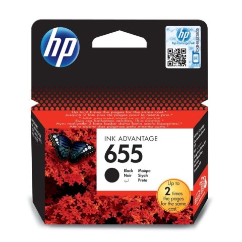 Tusz HP czarny HP 655, HP655=CZ109AE, 550 str.,14 ml Hewlett-Packard