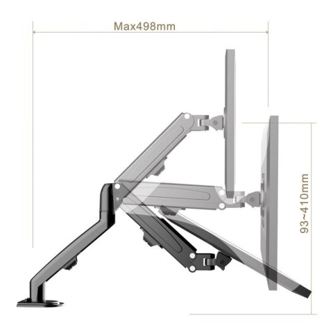 MACLEAN UCHWYT DO MONITORA CZARNY MC-860N Maclean