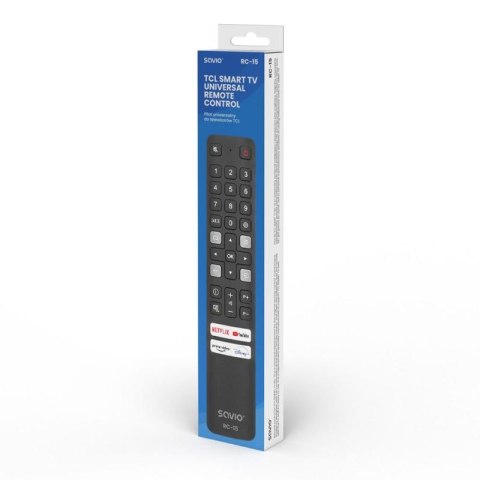SAVIO PILOT UNIWERSALNY DO TV /ZAMIENNIK DO TV TCL - SMART TV RC-15 Savio