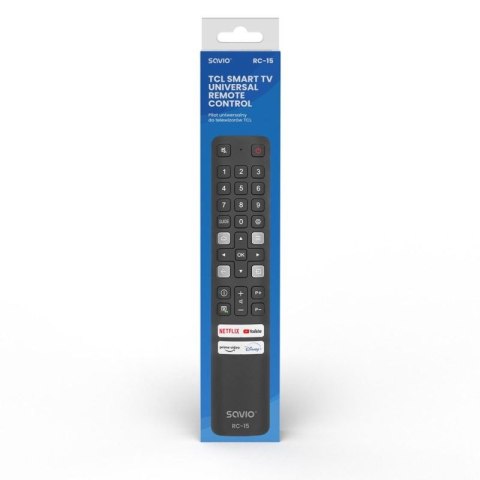 SAVIO PILOT UNIWERSALNY DO TV /ZAMIENNIK DO TV TCL - SMART TV RC-15 Savio
