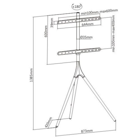 TECHLY STOJAK PODŁOGOWY TRIPOD TV LED/LCD 45-65 CA TECHly