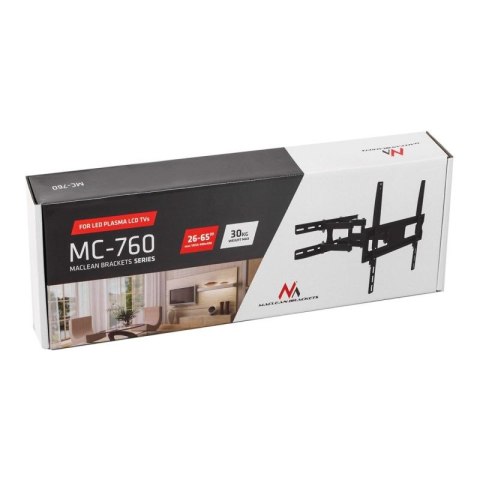 Uchwyt ścienny do telewizora Maclean MC-760 (ścienne; 26" - 55"; max. 30kg) Maclean