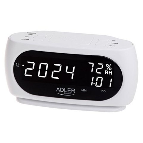 Budzik ADLER AD 1186 white Adler