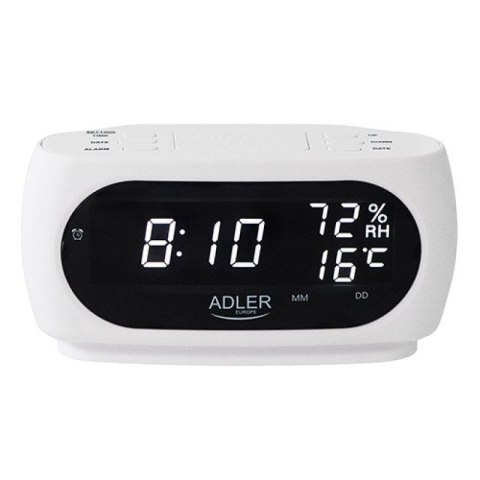 Budzik ADLER AD 1186 white Adler