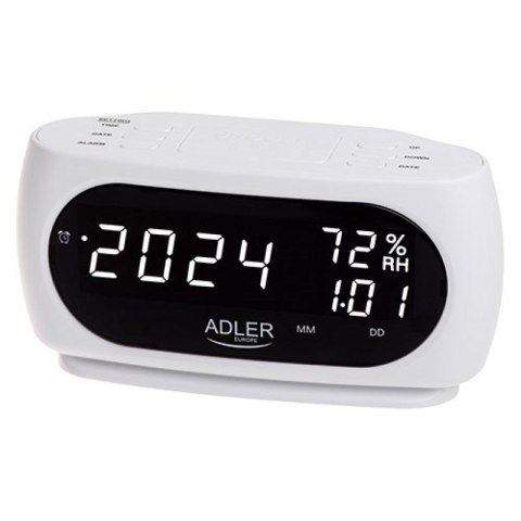 Budzik ADLER AD 1186 white Adler