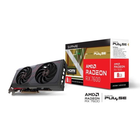 Karta graficzna SAPPHIRE Radeon RX 7600 PULSE Gaming OC 8GB Sapphire