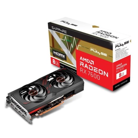 Karta graficzna SAPPHIRE Radeon RX 7600 PULSE Gaming OC 8GB Sapphire