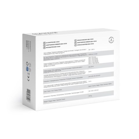 SAVIO ZASILACZ SIECIOWY USB-C 65W ZA-01 Savio