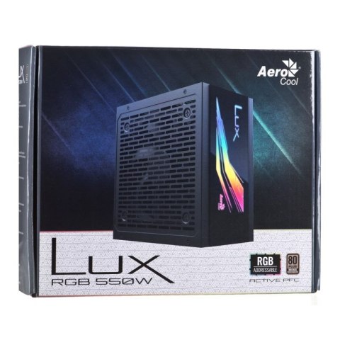 Zasilacz Aerocool LUX AEROPGSLUXRGB-550 (550 W; 120 mm) Aerocool
