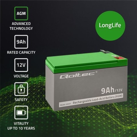 Akumulator żelowy Qoltec 53031 Qoltec