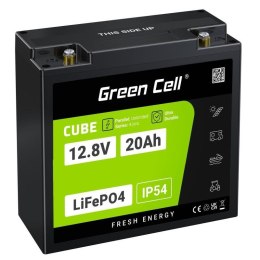 GREEN CELL AKUMULATOR LIFEPO4 CUBE 20AH 12V/12.8V 256WH LFPGC12V20AH Green Cell