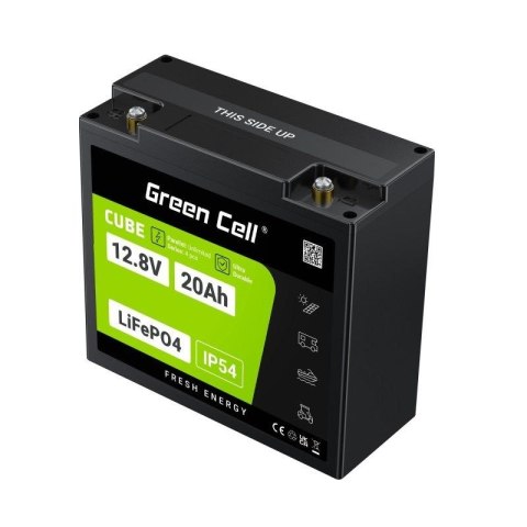 GREEN CELL AKUMULATOR LIFEPO4 CUBE 20AH 12V/12.8V 256WH LFPGC12V20AH Green Cell