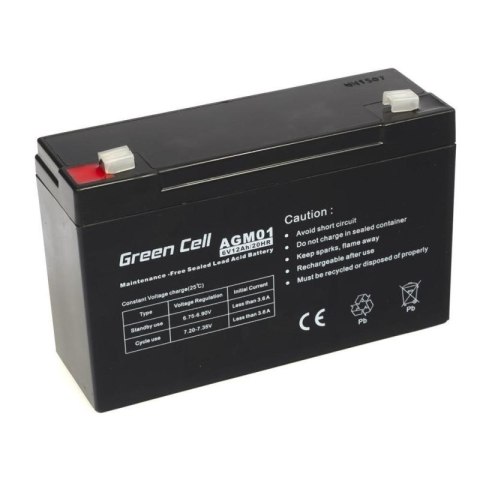 GREEN CELL AKUMULATOR ŻELOWY AGM01 6V 12AH Green Cell